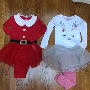Carters Xmas PJs. Girl size 5. Great condition!!